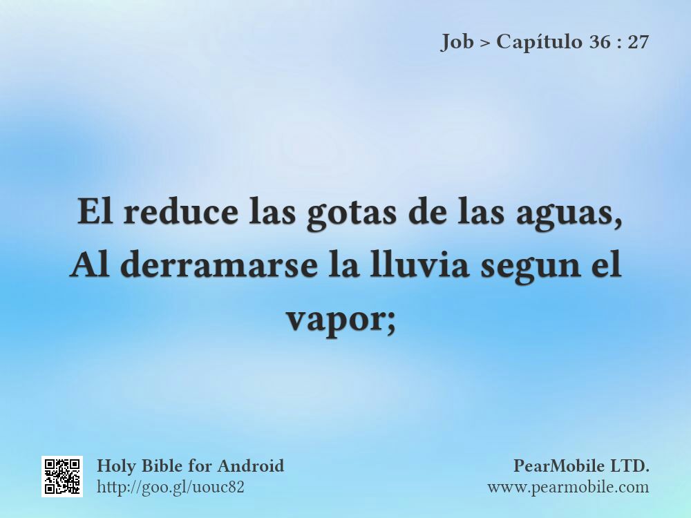 Job, Capítulo 36:27